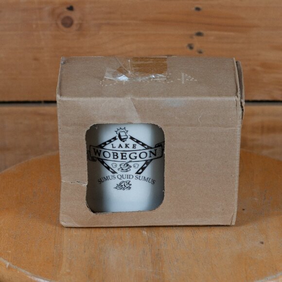 Lake Wobegon Sumus Quid Sumus Prairie Home Companion NPR Coffee Mug - Picture 1 of 3